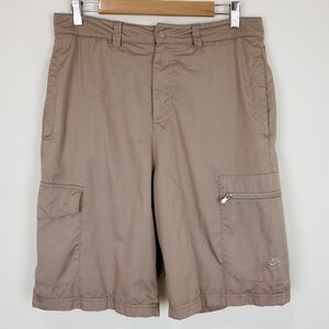 Nike Air Khaki Mesh Lined Six Pocket Cargo Shorts